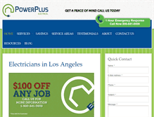 Tablet Screenshot of powerplusservices.com